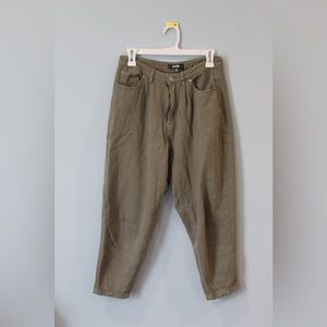 Missguided olive green pants